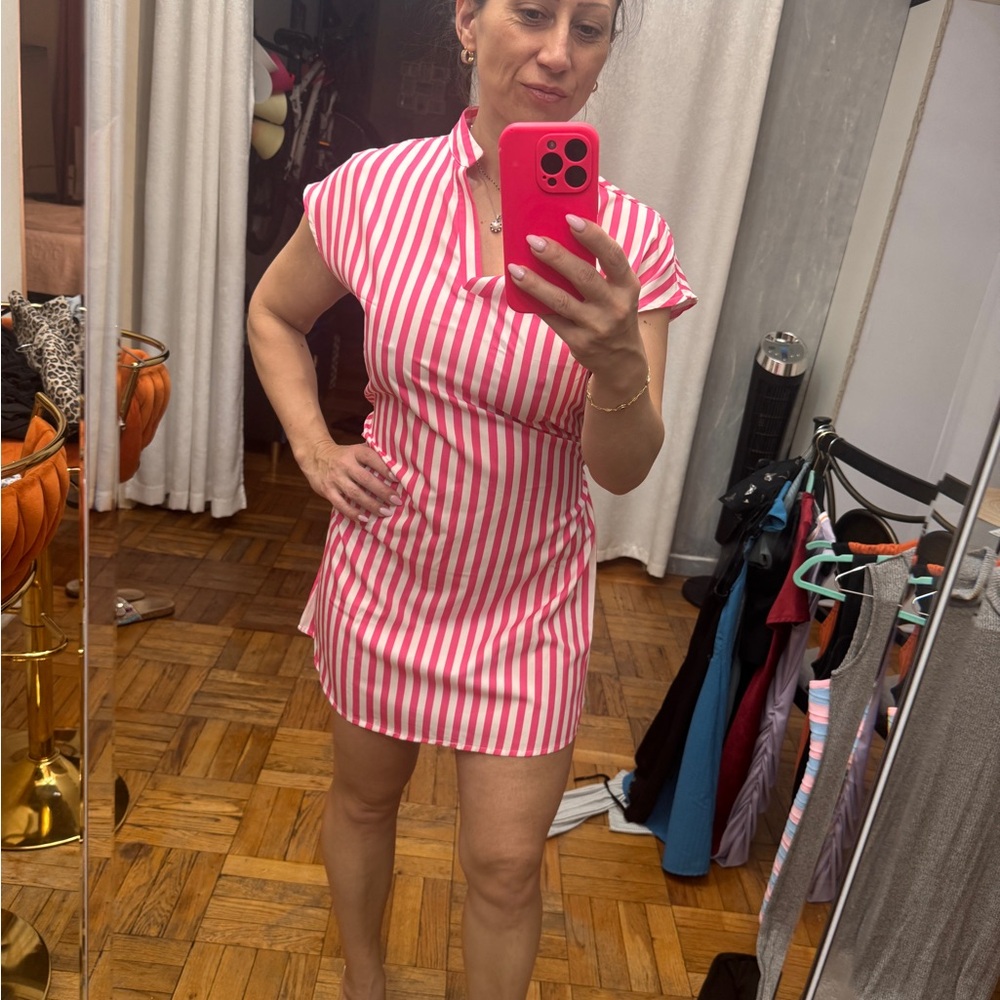 Pink Striped Dress